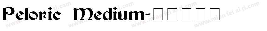 Peloric Medium字体转换